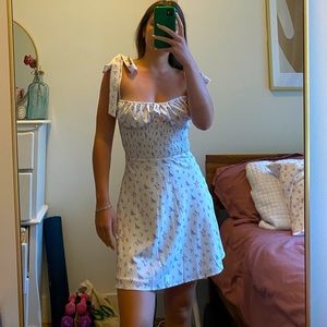 NWOT White Floral Dress